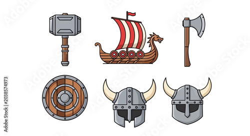 Viking Warrior Gear and Longship Collection.