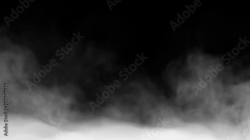 white fog smoke overlay on bottom background