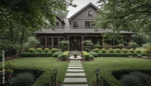 Fresh residence with a tastefully designed and pristinely maintained garden