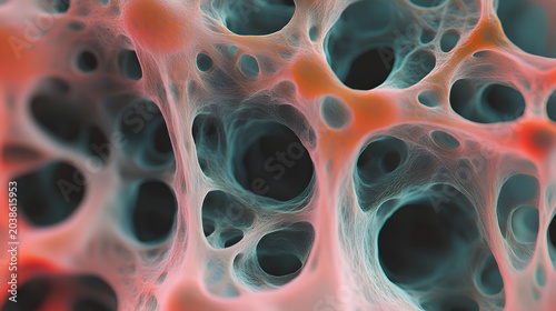 Abstract textures, colors, organic shapes.