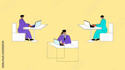 corporate-office-people-vector