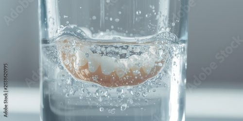 Detailed approach to cleaning complete dentures in water for optimal hygiene