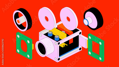 film-camera-exploded-view--vector-infographic-styl