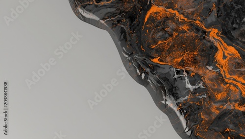 Fine detail of black marble...