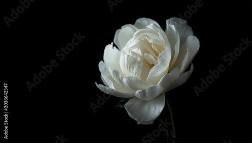 Decorative white peony flow...