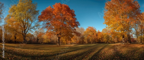 Fall forest panorama showca...