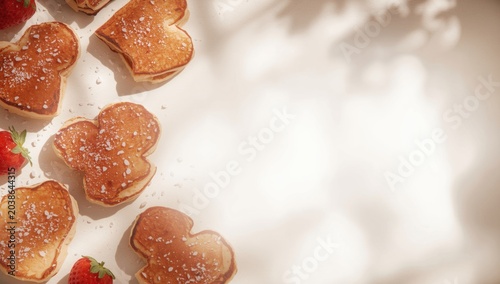 Flat lay Valentines Day bre...