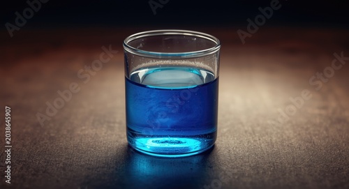 Glass container filled with...