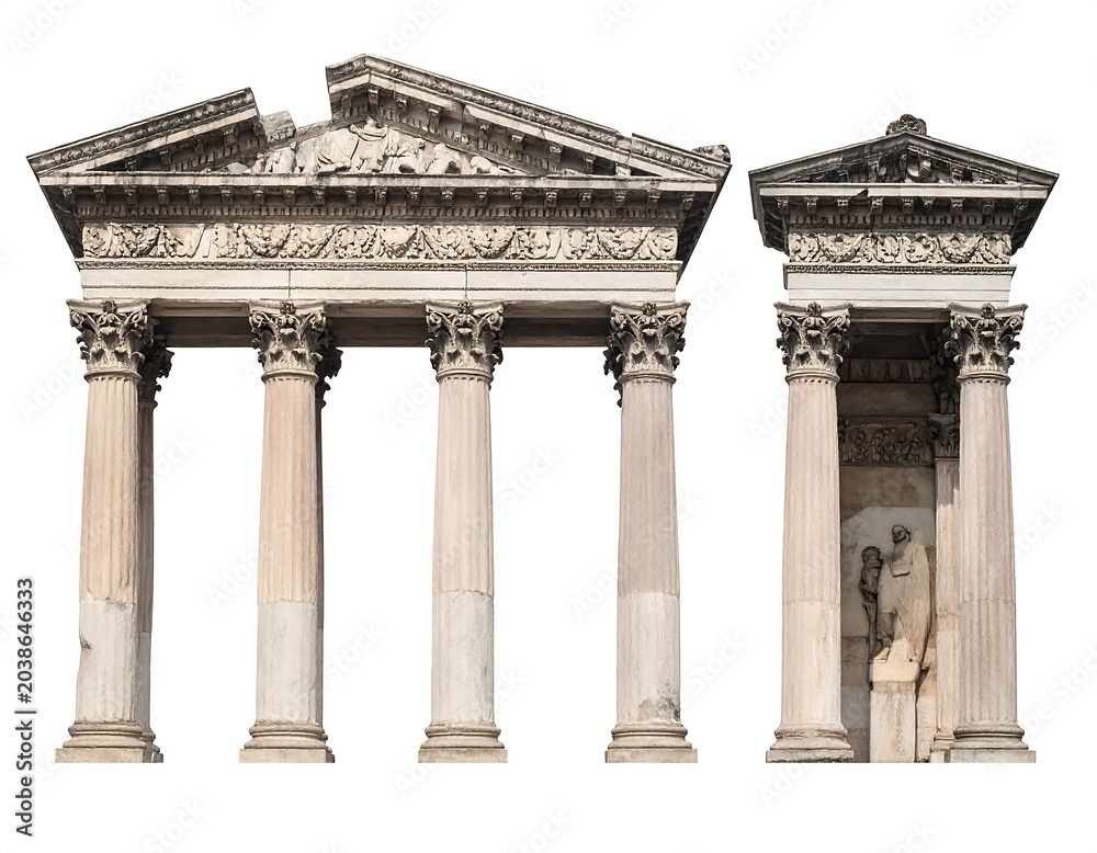 Obraz premium Antique Temple Columns.