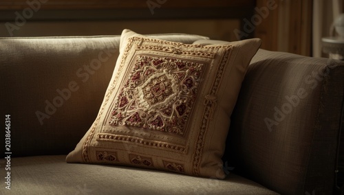 Decorative soft cushion on ...