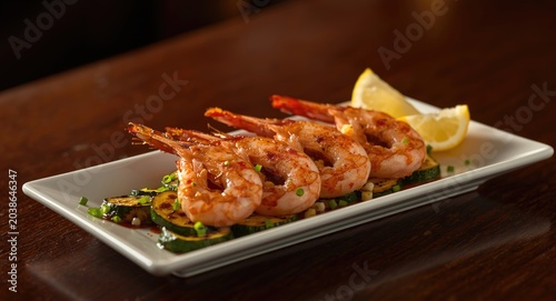 Fresh hibachi shrimp meal w...