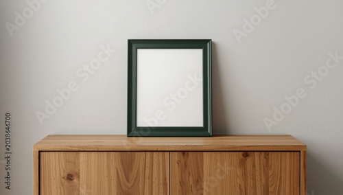 Dark green framed picture m...