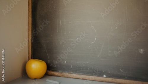 Empty chalkboard corner acc...