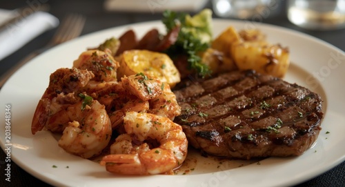 Gourmet surf and turf plate...