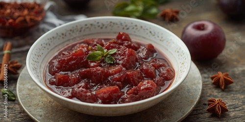 Gourmet spiced plum chutney...