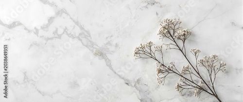 Detailed white marble textu...
