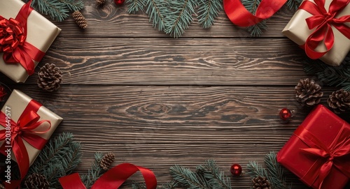 Festive Christmas backgroun...