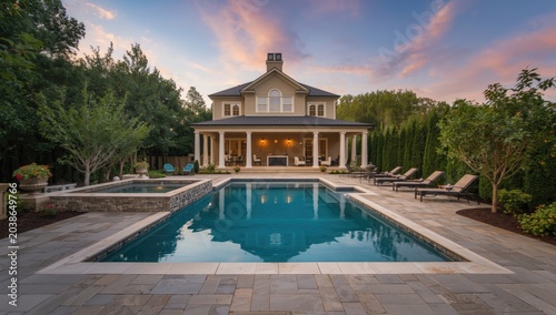 Exclusive home pool surroun...