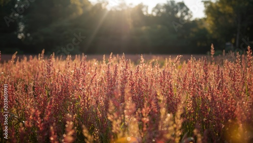 Colorful plant field sparkl...
