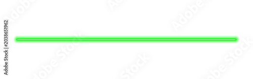 Glowing green neon line beam for futuristic tech digital design PNG
