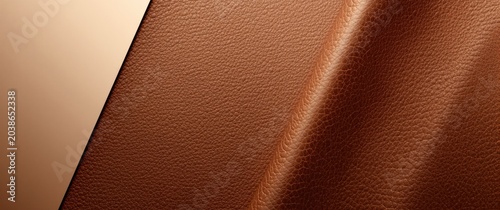 Detailed brown leather surf...