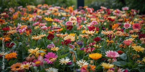 Full bloom spring garden de...