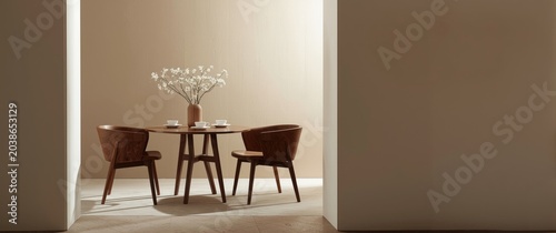 Elegant dining space includ...