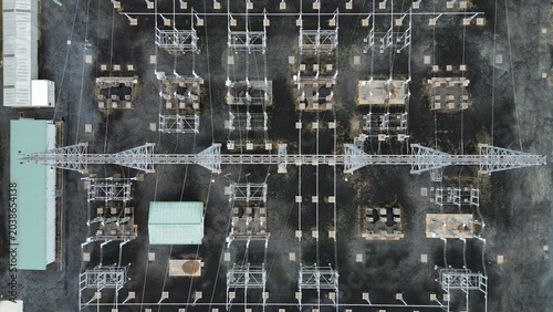 Tableau sur toile Electrical substation providing power and energy to the grid