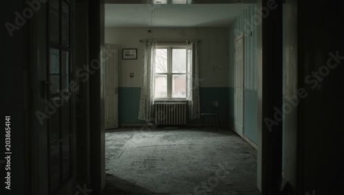 Elderly pair silently coping with strife from family disputes and financial hardships in a domestic environment