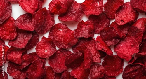 Colorful beetroot chips arr...