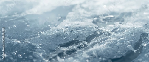 Close up of icy water textu...