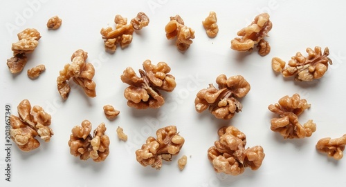Close up of walnut pieces s...
