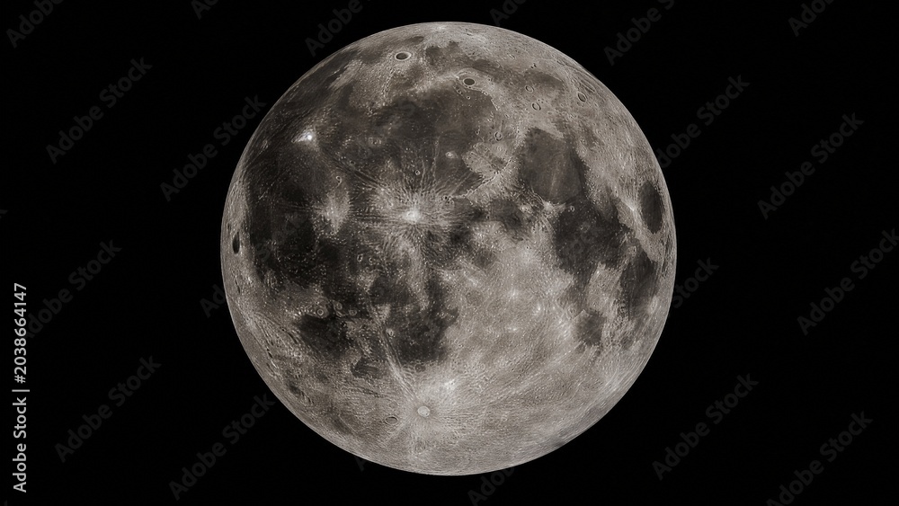 Obraz premium The moon's rugged surface shines in stark detail against the vast darkness of space, a celestial marvel.