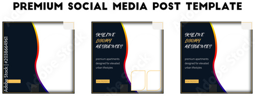 Foto Luxury Real Estate Instagram Carousel Template isolated transparent background,