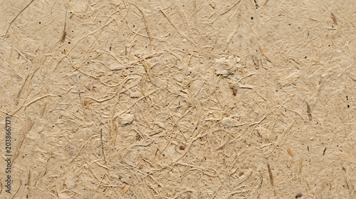 Natural Handmade Recycled Paper Texture with Visible Organic Fibers and Straw Strands for EcoFriendly Background and Craft Design