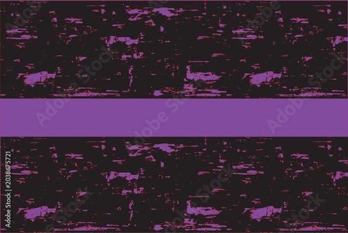 Abstract Purple Grunge Banner Background with Black Distressed Texture and Text Space