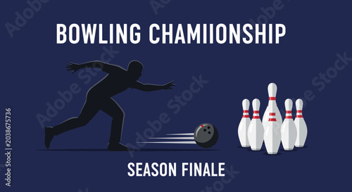 Canvastavla Bowling Championship Season Finale Poster Design