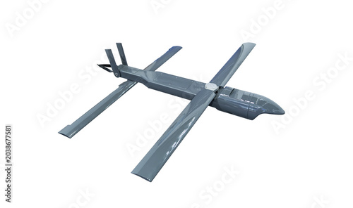 Принти на полотні Military missiles and drones isolated