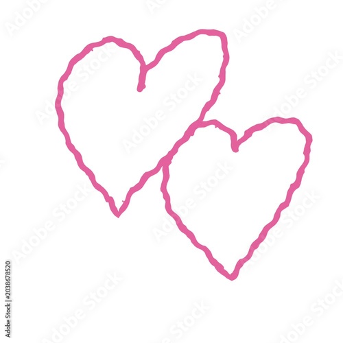 Abstract love scribble animation graphic 