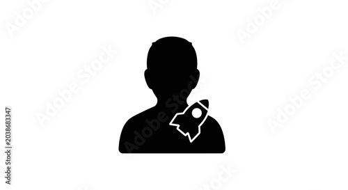 Silhouette of a Person.