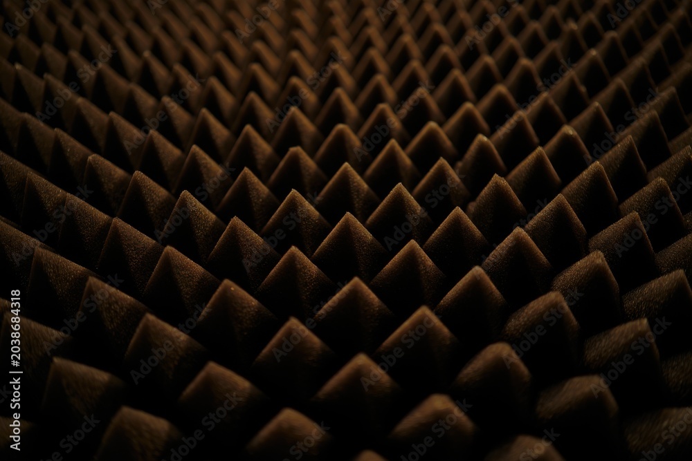 Fototapeta premium Acoustic Foam Pyramid Texture