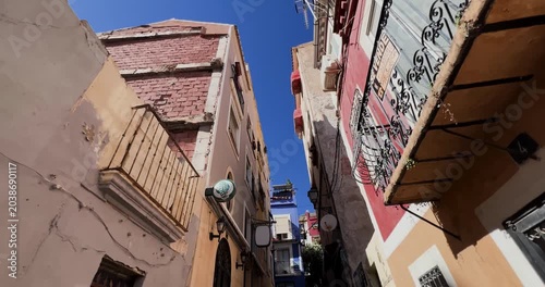 narrow street in the old town