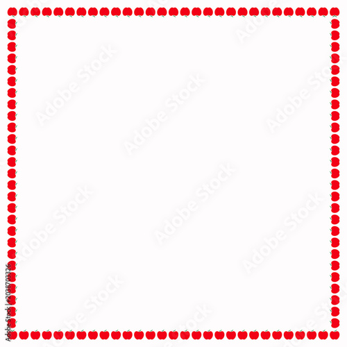 Simple Red Apple Illustration Pattern
