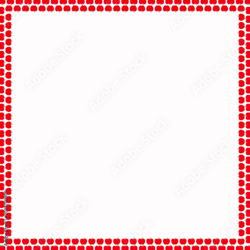 Simple Red Apple Illustration Pattern
