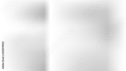 Fényképezés Horizontal gray lines stretch across a bright white surface in this industrial vector background, featuring vertical light gradients that mimic a brushed aluminum metal texture