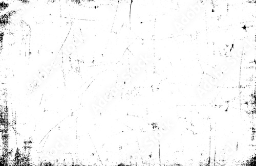 Tableau sur toile Grunge texture, abstract black and white textured background with scratches and