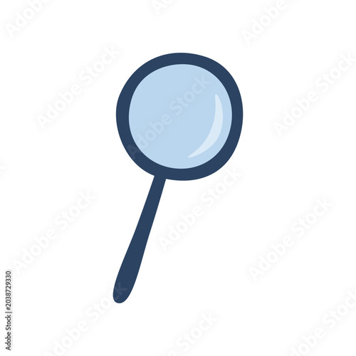 Magnifying glass. Vector illustration hand drawn
