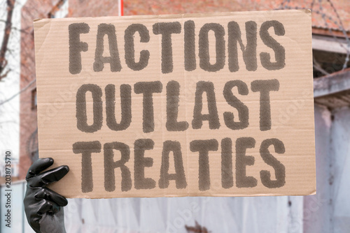 Photos "Factions Outlast Treaties" Armed factions survive every formal peace arrangement