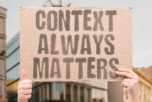 Obraz na plátne "Context Always Matters" Stripped facts mislead even informed audiences