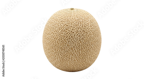 Foto Whole fresh ripe cantaloupe melon isolated on transparent background